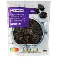 Ciruela pasa sin hueso EROSKI, bolsa 250 g