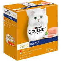 Mousse para gato GOURMET Gold, pack 8x85 g