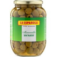 Aceitunas verdes sin hueso LA ESPAÑOLA, frasco 400 g