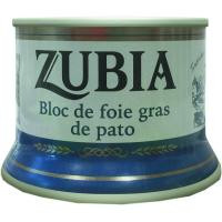 Bloc de Foie de pato ZUBIA, lata 130 g