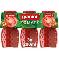 Zumo de tomate GRANINI, pack 3x20 cl