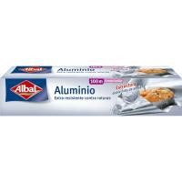 Papel de aluminio doméstico ALBAL, rollo 100 metros