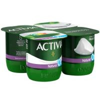 Activia 0% natural DANONE, pack 4x120 g