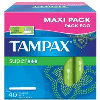 Tampón super TAMPAX, caja 40 unid.