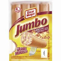 Salchichas Jumbo de bacón-queso OSCAR MAYER, sobre 335 g