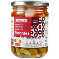 Banderillas picantes EROSKI, frasco 210 g