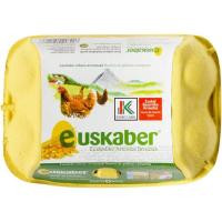 Huevo de caserío EUSKO LABEL BASERRIKO EUSKABER, cartón 6 uds