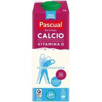 Leche semidesnatada calcio PASCUAL, brik 1 litro