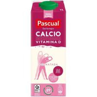 Leche desnatada calcio PASCUAL, brik 1 litro