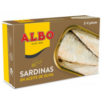 Sardina ALBO en aceite de oliva fácil apertura 3-4 piezas 85 g