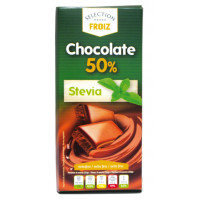 Chocolate FROIZ negro 50% con stevia 100 g