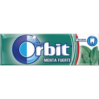 Chicle Orbit Mentol Fuerte gragea 10 unidades