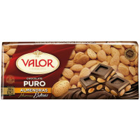 Chocolate VALOR puro con almendras 250 g
