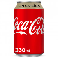COCA-COLA lata sin cafeína 33 cl