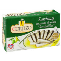 Sardina CORTIZO en aceite de oliva 12-16 fácil apertura 85 g