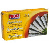 Sardina (sardinillas) Froiz en aceite girasol fácil apertura 7-9 57 g
