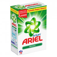 Detergente Ariel actilift en polvo 65 cacitos