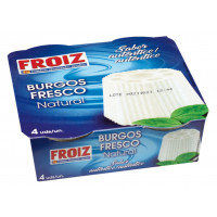 Queso fresco Burgos FROIZ Natural 4x62,5 g