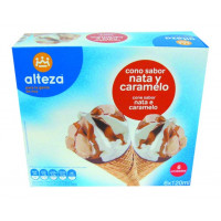 Helado ALTEZA cono nata y caramelo 6u 422g