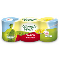 Maíz GIGANTE VERDE dulce 3x140 g