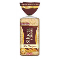 Pan molde SILUETA integral 8 cereales sin corteza 450 g