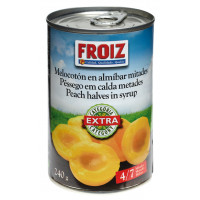 Melocotón Froiz almíbar en mitades extra 240 g
