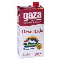 Leche GAZA desnatada brik 1 l