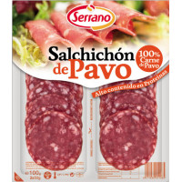 Salchichón Serrano de pavo lonchas 100 g