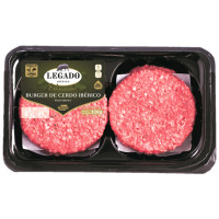 Burger de cerdo Ibérico LEGADO ElPozo bandeja 360g