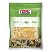 Queso FROIZ rallado 4 quesos para ensalada 200 g