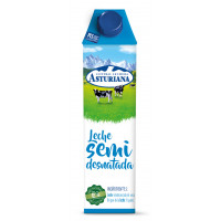 Leche ASTURIANA semidesnatada brik 1 l