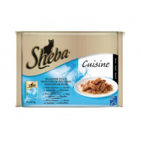 Comida gatos SHEBA Pouch Pescado 4x85 g