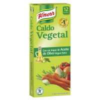 Caldo KNORR vegetal con aceite de oliva virgen extra 12 pastillas 120 g