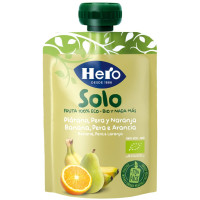 Bolsita HERO Solo pera, plátano y naranja ecológico 100 g