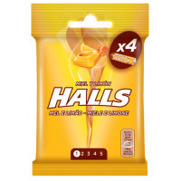 Caramelo HALLS miel y limón sin azúcar 4x32 g