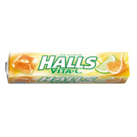 Caramelo Halls Vita C sin azúcar cítrico 32g