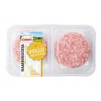 Hamburguesa COREN pollo bandeja 6x90 g