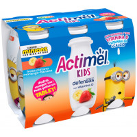 Actimel Kid`s fresa y plátano 6x100 g