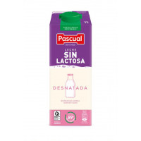 Leche PASCUAL sin lactosa desnatada 1 l