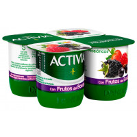 Activia con frutas bosque 4x120 g