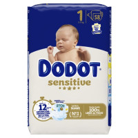Pañal DODOT Sensitive Talla 1 58 u