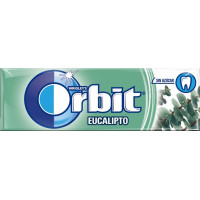 Chicle ORBIT eucalipto gragea 10u