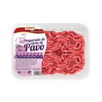 Carne picada pavo bandeja 400g
