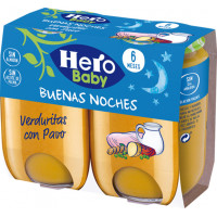 Potito HERO Baby Noches verduritas con pavo 2x190g