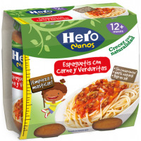 Potito HERO Nanos Espaguetis con Carne y Verduritas 2x250 g