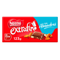 Chocolate NESTLÉ con leche y almendras 123 g