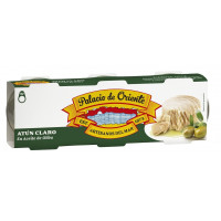 Atún claro PALACIO DE ORIENTE en aceite de oliva 3x52 g